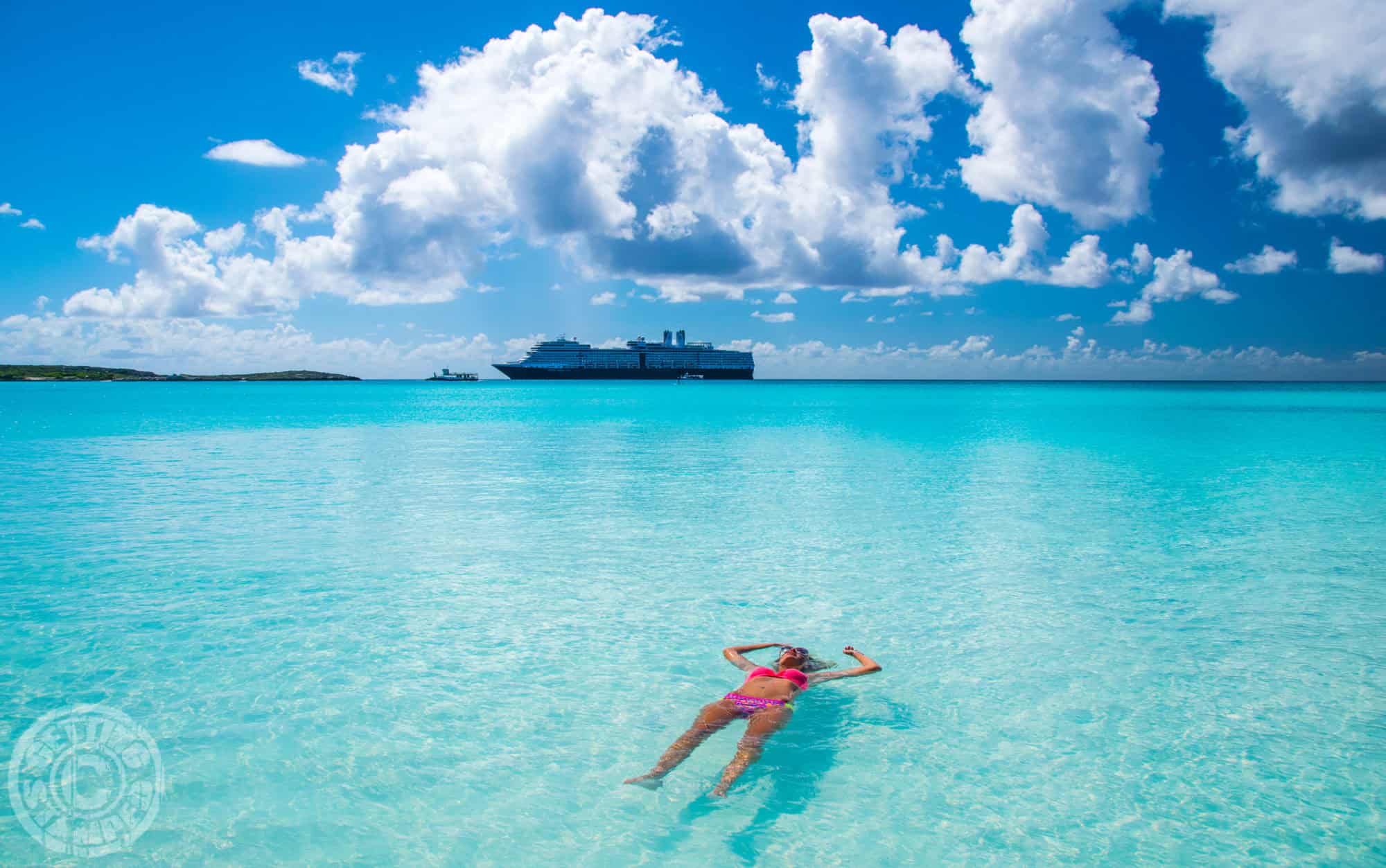 Bahamas Half Moon Cay Cruise Getting Stamped