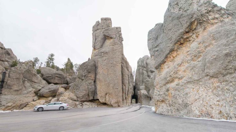 Driving Down The Needles Highway In South Dakota