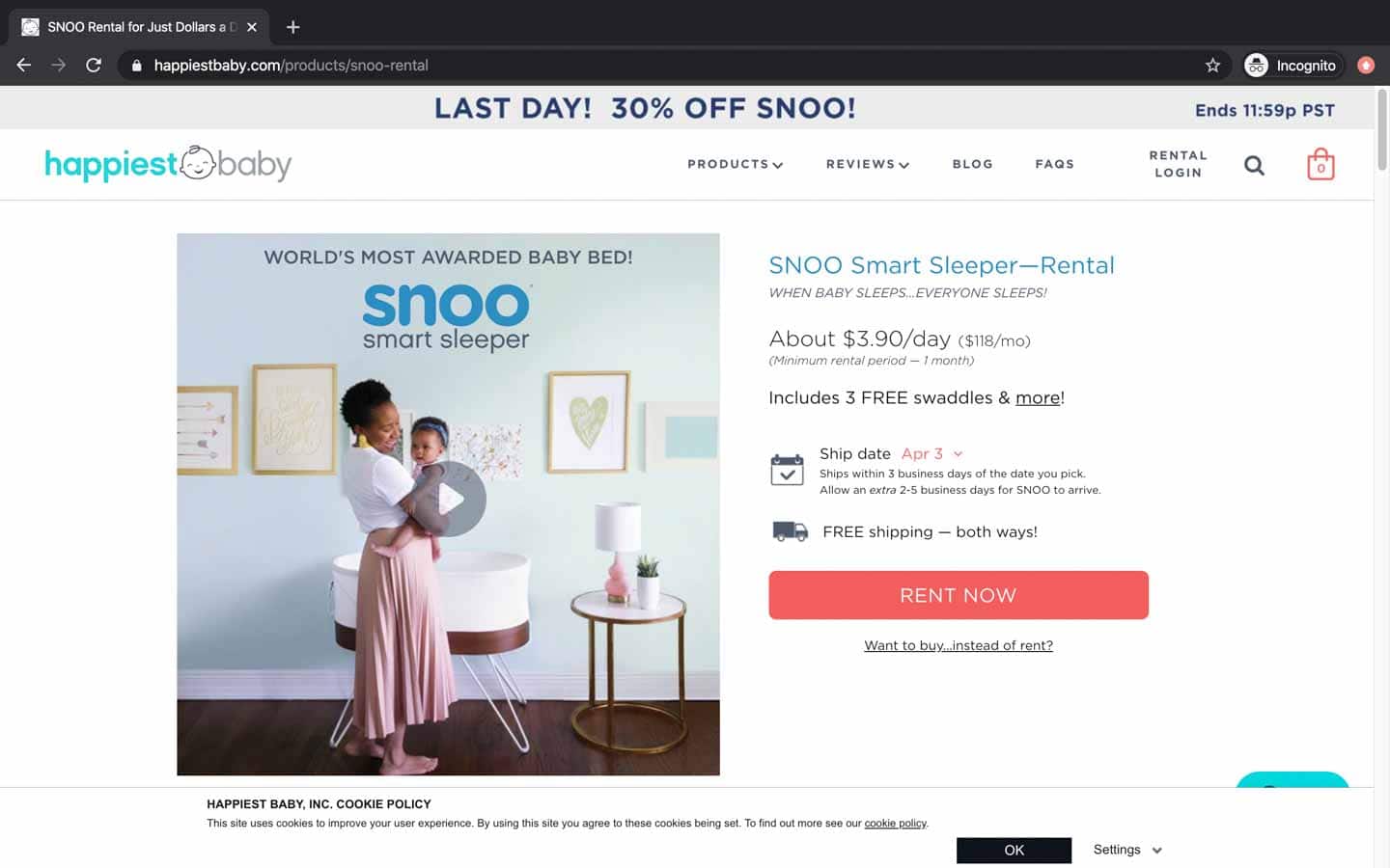 Snoo shop rental reviews