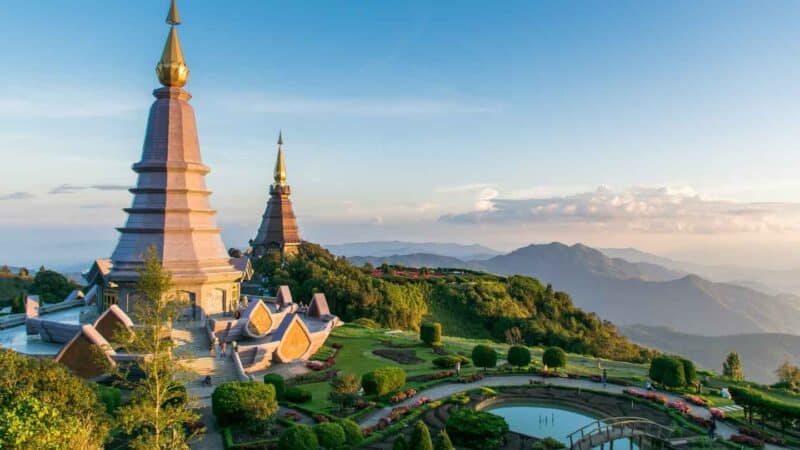 view point at Doi Inthanon National Park in Northern Thailand