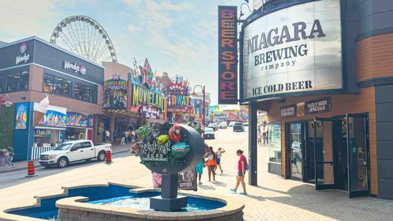 View of Fun Street in Clifton Hill area of Niagara Falls