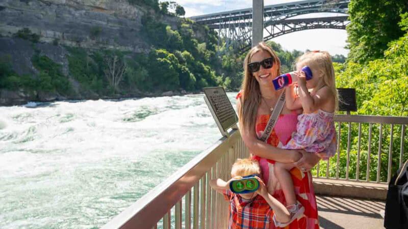 Family exploring Niagara Falls Canada